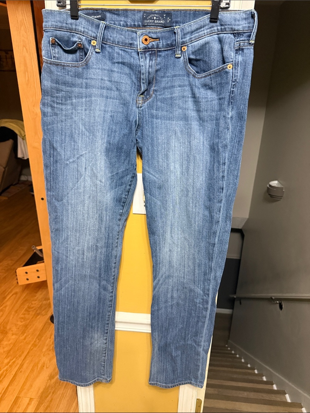 Lucky Brand Sweet ’N Straight Jeans Women’s 12 x 31 Straight Leg Blue Denim